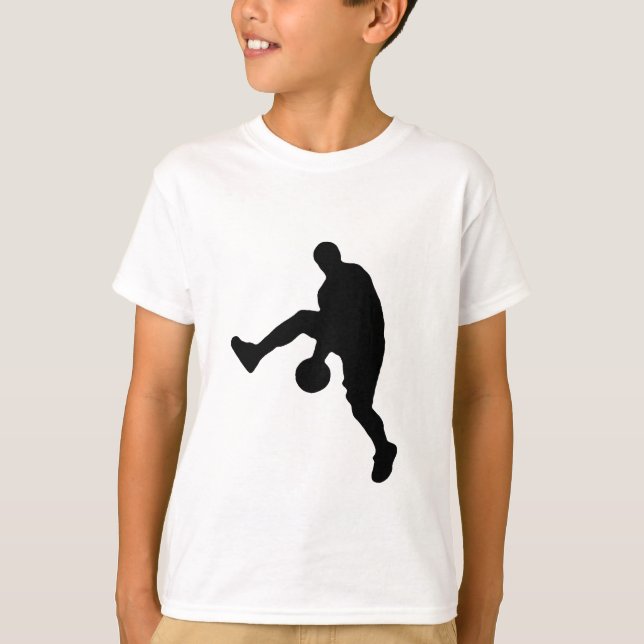 Camiseta Silueta de jugador de baloncesto (Anverso)