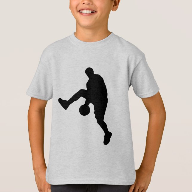 Camiseta Silueta de jugador de baloncesto (Anverso)