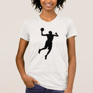 Camiseta Silueta de jugador de baloncesto de arte pop
