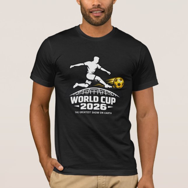 Camiseta Silueta de jugador de fútbol de la Copa Mundial 20 (Anverso)