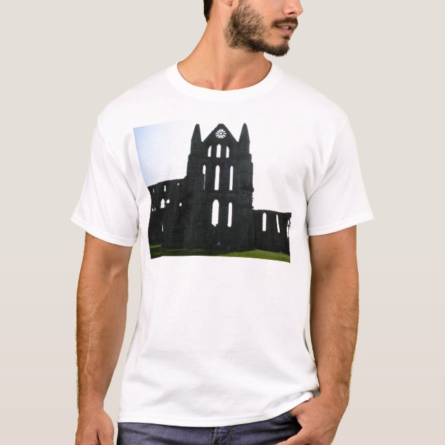 Camiseta Silueta de la abadía de Whitby (Anverso)