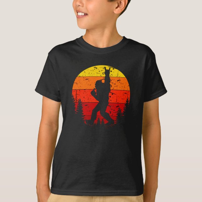 Camiseta Silueta de la bandera de roca de los pies gigantes (Anverso)