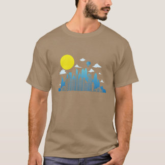 Camiseta Silueta de la ciudad con edificio de luna regalo