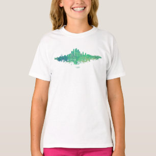 Camiseta Silueta de la ciudad de Los Ángeles - Verde menta