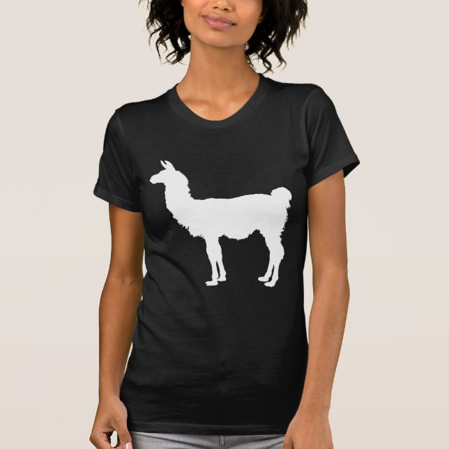 Camiseta Silueta de la llama (Anverso)