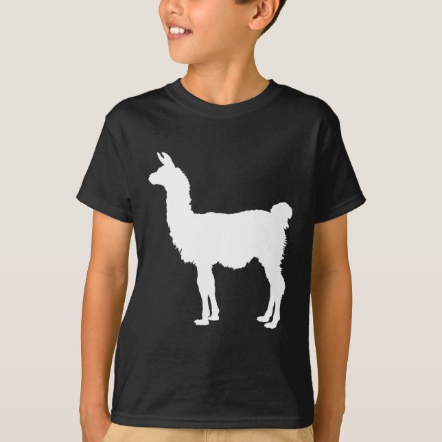 Camiseta Silueta de la llama (Anverso)