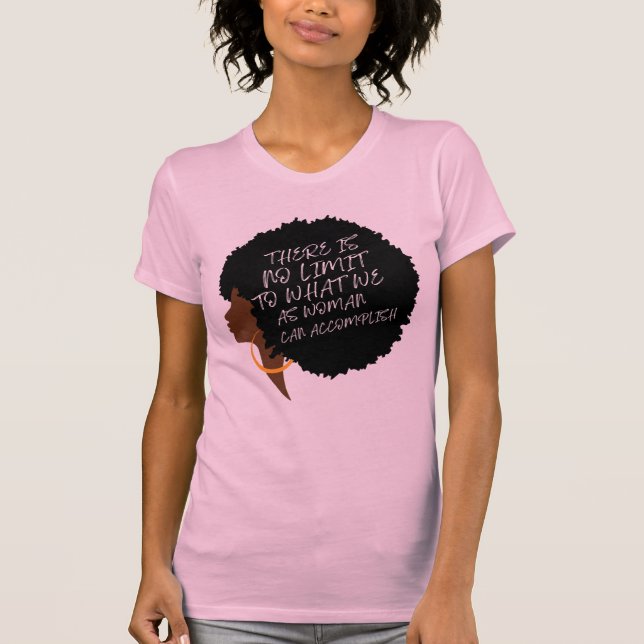 Camiseta Silueta de la mujer del Día Internacional de la Mu (Anverso)