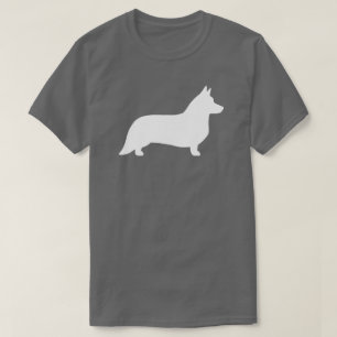 Camiseta Silueta de la raza de perro genial Cardigan Welsh 