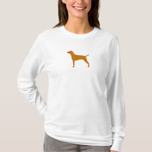 Camiseta Silueta de la raza del perro de Vizsla del húngar