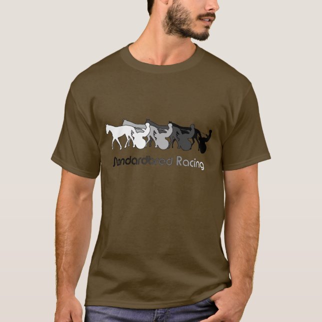 Camiseta Silueta de las Carreras de Standardbred (Anverso)