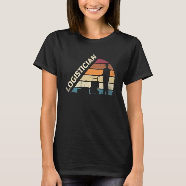 Camiseta Silueta de logístico de logística (Anverso)