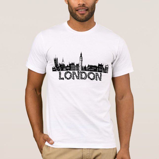 Camiseta Silueta de Londres (Anverso)