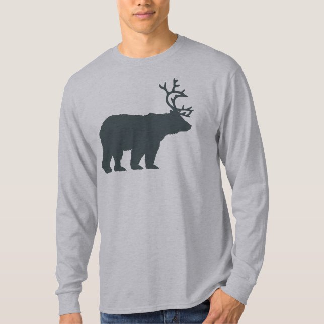 Camiseta Silueta de los ciervos o de la cerveza del oso (Anverso)