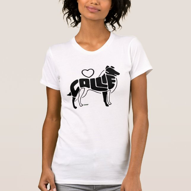 CAMISETA SILUETA DE LOS COLLIES (Anverso)