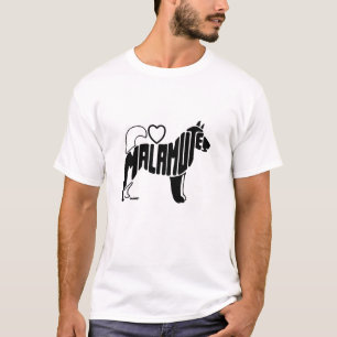 CAMISETA SILUETA DE LOS MALAMUTES