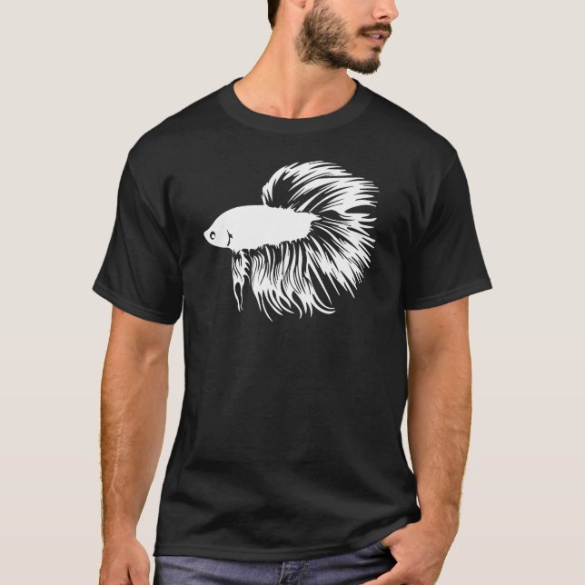 Camiseta Silueta de los pescados de Betta (Anverso)