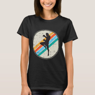 Camiseta Silueta de luchador de kickboxing Artes marciales 