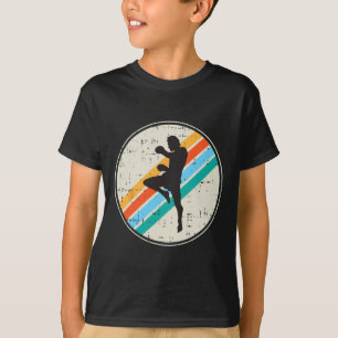 Camiseta Silueta de luchador de kickboxing Artes marciales 