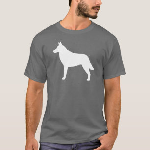 Camiseta Silueta de Malinois del belga
