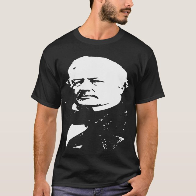 Camiseta Silueta de Millard Fillmore (Anverso)