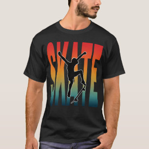 Camiseta Silueta de monopatín de skateboarding