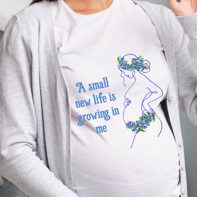 Camiseta Silueta de mujer embarazada con cita (Subido por el creador)