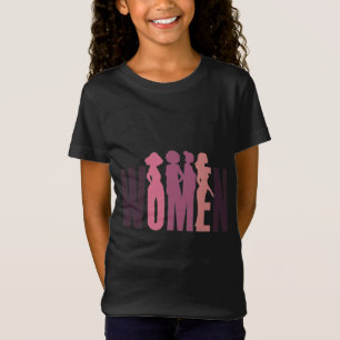 Camiseta Silueta de Mujeres Fuertes