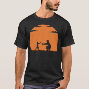 Camiseta Silueta de padre e hijo