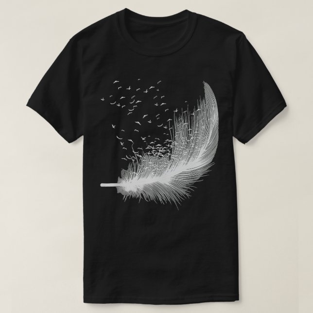 Camiseta Silueta de pájaro Imagen de silueta de aves Observ (Diseño del anverso)