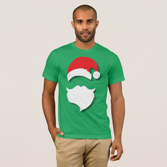 Camiseta Silueta de Papá Noel  (Anverso completo)
