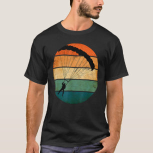 Camiseta Silueta de paracaidista en paracaidismo