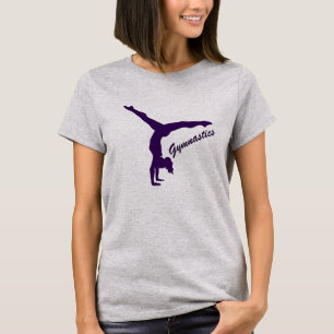 Camiseta Silueta de paro de manija de gimnasia