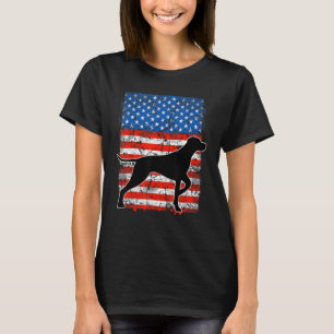 Camiseta Silueta de perro de puntero alemán de pelo corto A