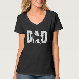 Camiseta Silueta de perro padre Miniature Schnauzer