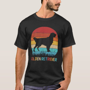 Camiseta Silueta de perro vintage amante Retriever Dorado