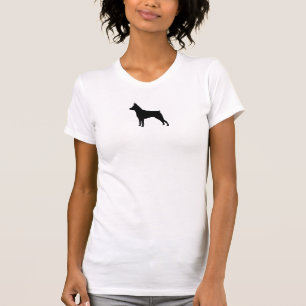 Camiseta Silueta de Pinscher Miniatura
