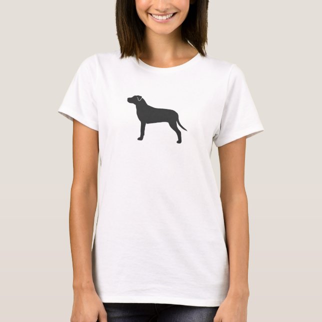 Camiseta Silueta de Pit Bull (Anverso)
