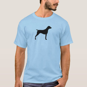 Camiseta Silueta de Pointer Alemán de Pelo Corto