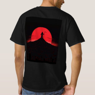 Camiseta Silueta de puesta de sol de Grim Reaper