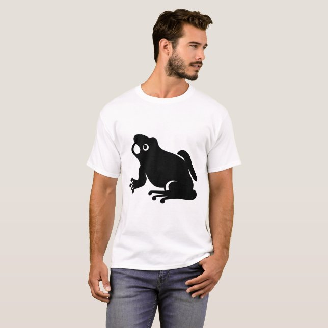 Camiseta Silueta de rana (Anverso completo)