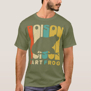 Camiseta Silueta de rana de veneno de envenenamiento estilo