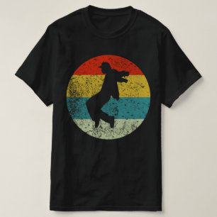 Camiseta silueta de rapero retro vintage años 70