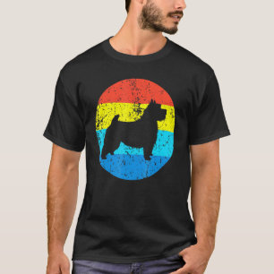 Camiseta Silueta de raza de perro de Norwich Terrier Retro
