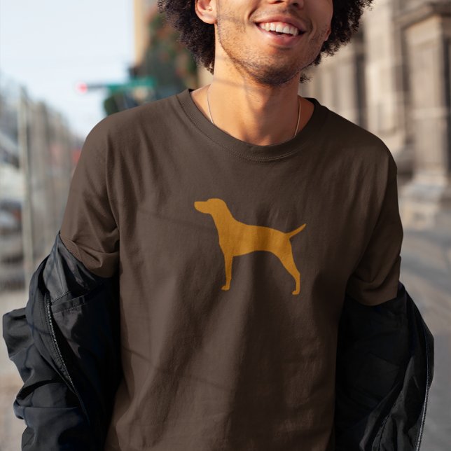 Camiseta Silueta de raza de perro de Vizsla húngara (Subido por el creador)