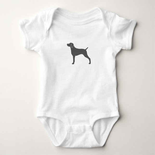Camiseta Silueta de raza de perro de Weimaraner (Anverso)