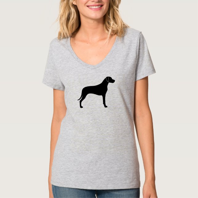 Camiseta Silueta de Rhodesian Ridgeback (Anverso)