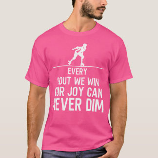 Camiseta Silueta de Roller Derby de patinaje sobre ruedas P