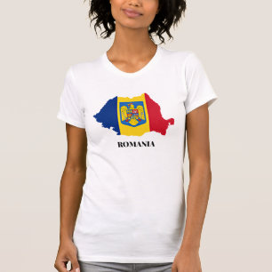 Camiseta silueta de Rumania
