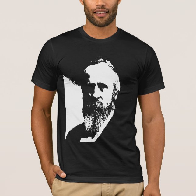 Camiseta Silueta de Rutherford B. Hayes (Anverso)