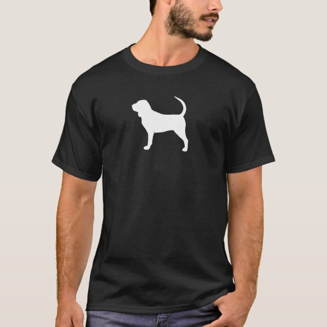 Camiseta Silueta de sabueso (Anverso)